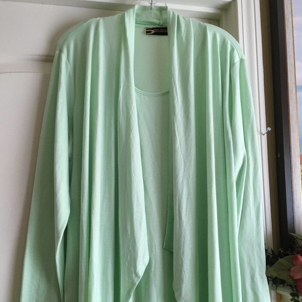 green womens rayon tunic blouse  XL